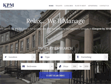 Tablet Screenshot of kpmresidential.co.uk